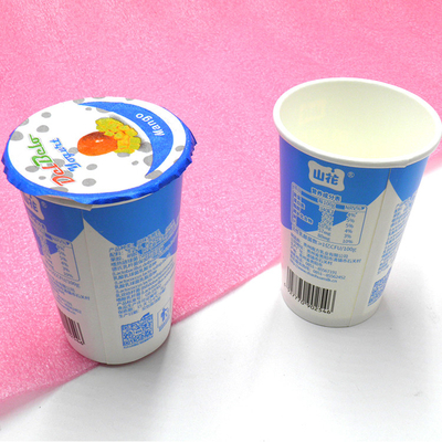 Tapa precortada 120ml individual de las tazas del yogurt congelado de la fresa de Oripack