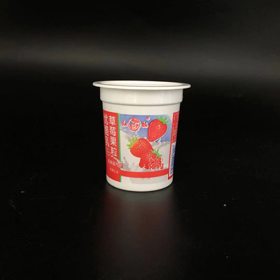 Taza plástica Eco del yogur de Oripack helado de 4 onzas que empaqueta con la cuchara