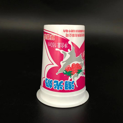 yogur 160ml que empaqueta la taza plástica del helado de los PP con las tapas de la hoja