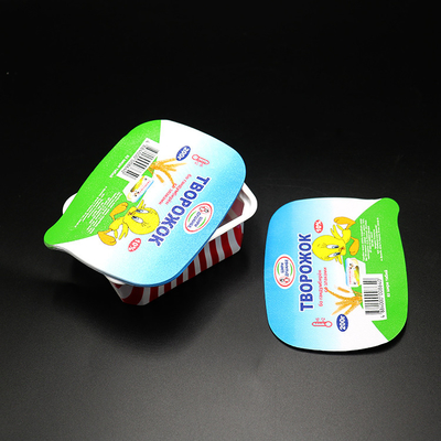 Tapas de empaquetado del pote del yogur del yogur de la hoja de la lechería de aluminio de la tapa 70 micrones