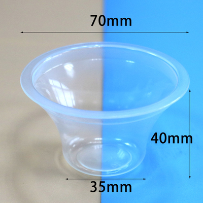 pequeño plástico transparente de la taza los 68*58*62cm de los Pp de la salsa 60ml sanitario