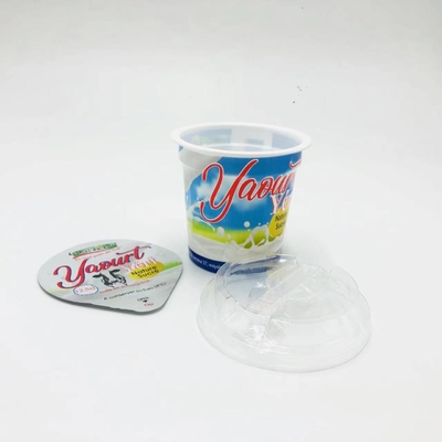 taza plástica disponible 5g del yogur de la categoría alimenticia de 125ml 4oz PP con la tapa del papel de aluminio