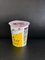 Taza de yogur de plástico de 150 ml con tapa de papel y tapa de plástico