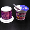 taza plástica del yogur de las tazas plásticas de la categoría alimenticia 100ml con las tazas plásticas del postre de las tapas