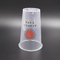 inyección de los PP de las tazas de la bebida del plástico transparente 90ml enmarañada para las bebidas calientes H53cm