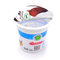 Taza plástica modificada para requisitos particulares 100ml plástica de la bebida de leche del yogur de las tazas de la categoría alimenticia con la tapa del papel de aluminio