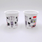 Taza plástica modificada para requisitos particulares 12oz650ml plástica de la bebida de leche del yogur de las tazas de la categoría alimenticia con la tapa del papel de aluminio