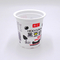 taza superior de /juice del yogur del tamaño del material 95m m de la categoría alimenticia de 350ml pp