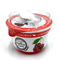 Tazas rojas de los potes del yogur del poliestireno 200ml con la tapa del papel de aluminio