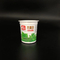 Taza plástica modificada para requisitos particulares 180ml plástica de la bebida de leche del yogur de las tazas de la categoría alimenticia con la tapa del papel de aluminio
