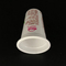 tazas plásticas de las tazas del yogurt congelado 155ml con las tapas del papel de aluminio
