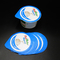 La corrosión anti pre cortada hermética ISO9001 de las tapas del yogur fácil pela apagado