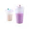 Tazas plásticas heladas claras disponibles 360ml Dampproof 1000ml del té de la leche