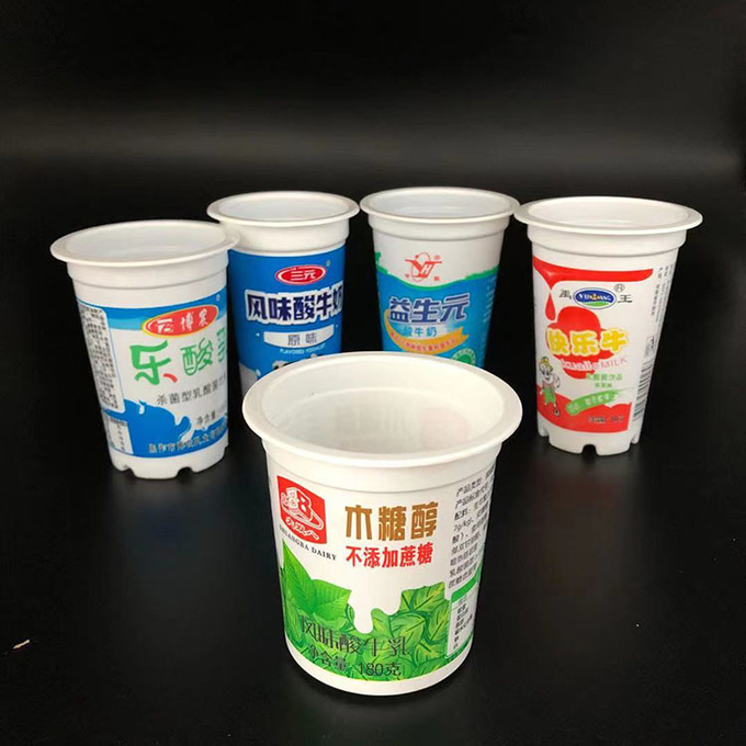 Tapa plástica 0 de la hoja de la VODKA 230ml 8oz 90m m de la taza del yogur del postre helado disponible del helado
