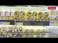 taza disponible plástica 7,1 * los 7cm del yogur de 120g IML para el almacenamiento de la comida